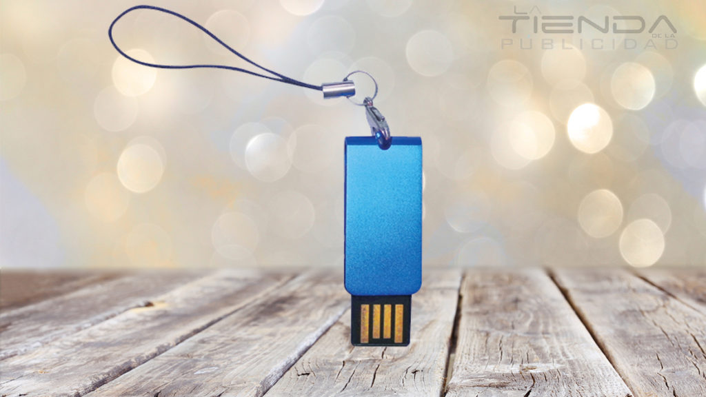 memoria usb azul